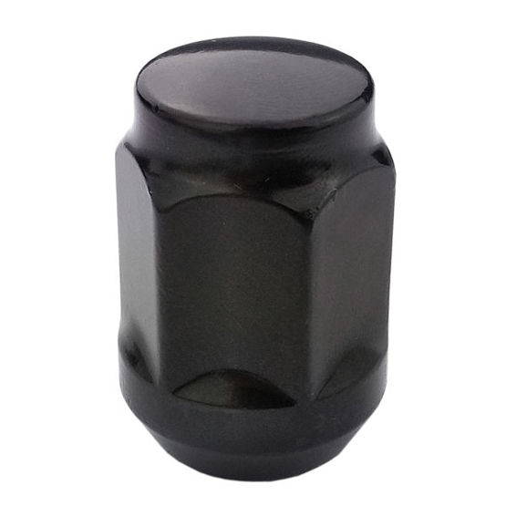 Czarne Nakrętki do felg aluminiowych, kół - M12x1,25 - (zamknięta) - Carbonado