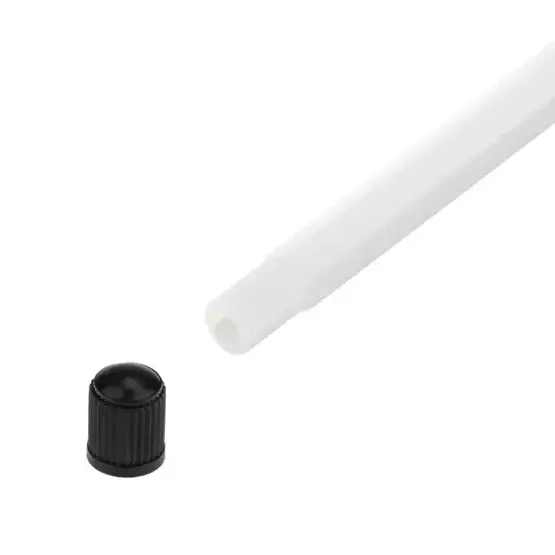 Przedłużka do zaworów - do pompowania kół (tworzywo sztuczne, biała, 150 mm) - Stix